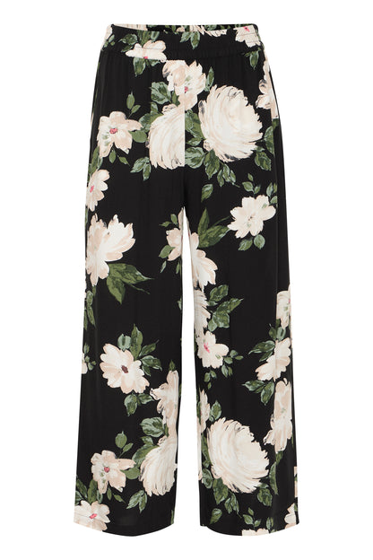B Young Bymmjoella Crop Pants | Black Roses