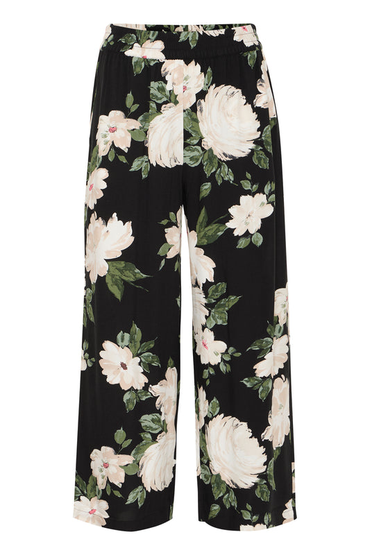 B Young Bymmjoella Crop Pants | Black Roses