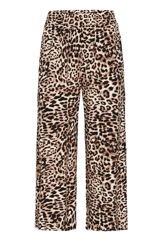 B Young Bymmjoella Crop Pants | Birch Leopard