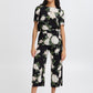 B Young Bymmjoella Crop Pants | Black Roses