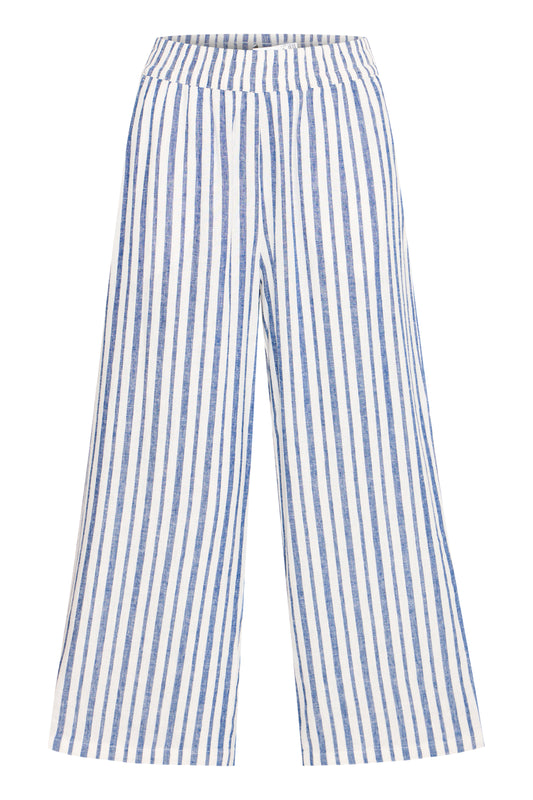 B Young Byfalakka Crop Pants | Marshmallow Stripe Mix