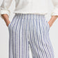 B Young Byfalakka Crop Pants | Marshmallow Stripe Mix
