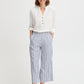 B Young Byfalakka Crop Pants | Marshmallow Stripe Mix
