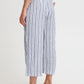 B Young Byfalakka Crop Pants | Marshmallow Stripe Mix