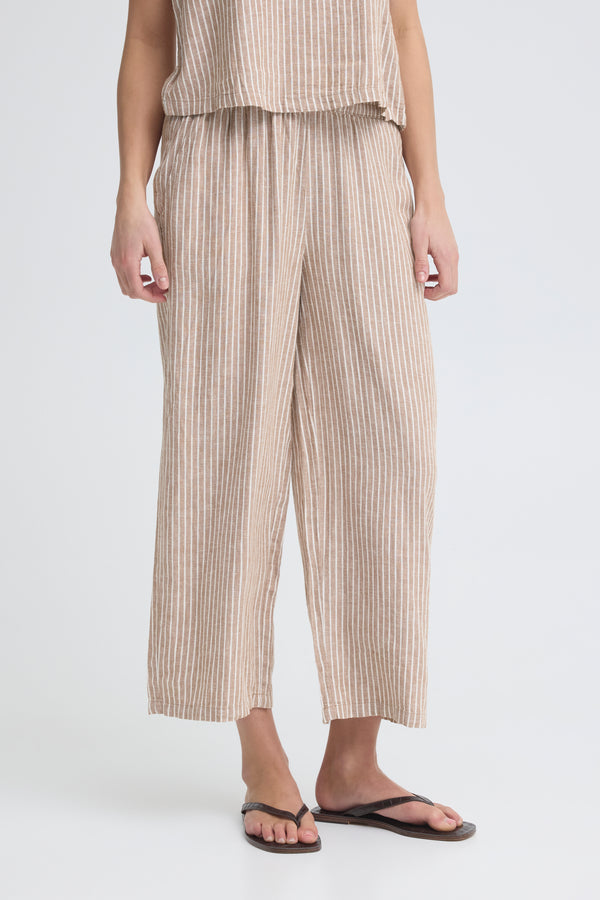 B Young Falakka Crop Pants | Woodsmoke Stripe