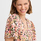 B Young Bymmjoella Short V-Neck Dress | Coral Blush Flower