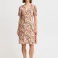 B Young Bymmjoella Short V-Neck Dress | Coral Blush Flower