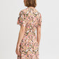 B Young Bymmjoella Short V-Neck Dress | Coral Blush Flower