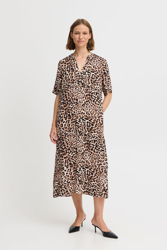B Young Bymmjoella Dress | Birch Leopard