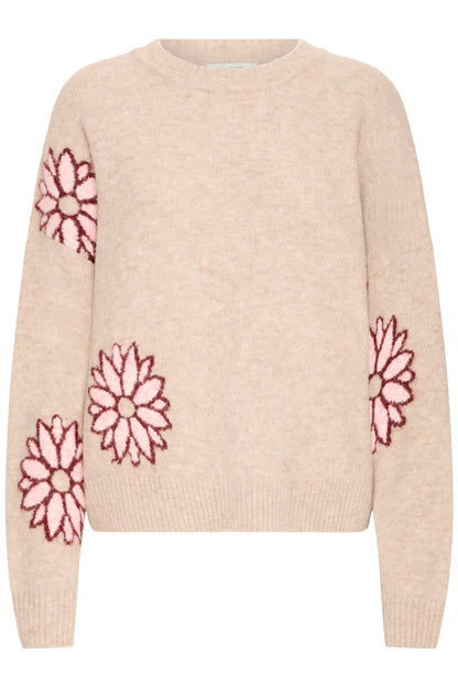 B Young Byomea Jumper | Cement Mix