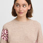 B Young Byomea Jumper | Cement Mix