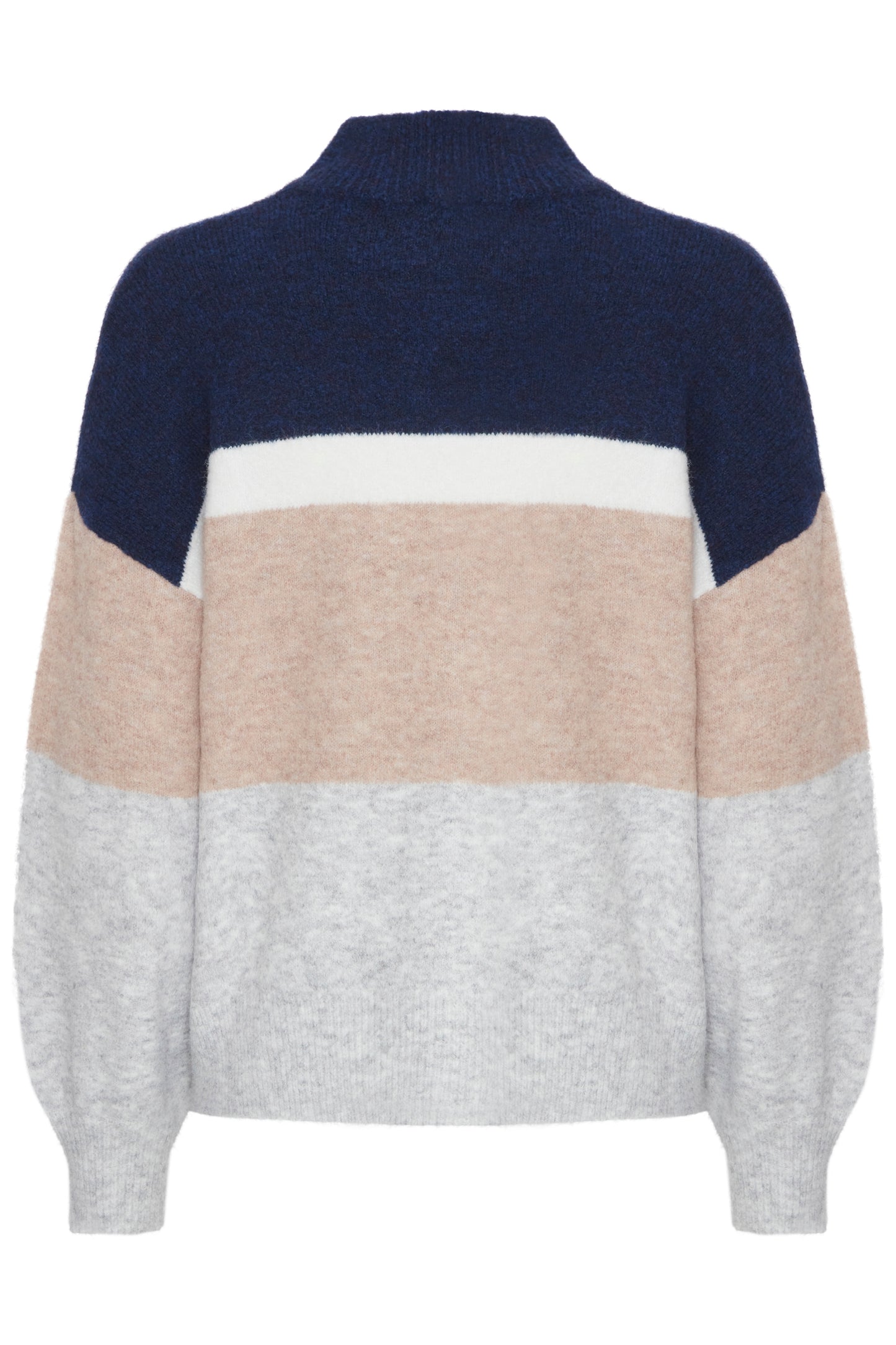 B Young Byomea Striped Jumper | Medieval Blue Mix