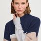 B Young Byomea Striped Jumper | Medieval Blue Mix