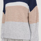 B Young Byomea Striped Jumper | Medieval Blue Mix