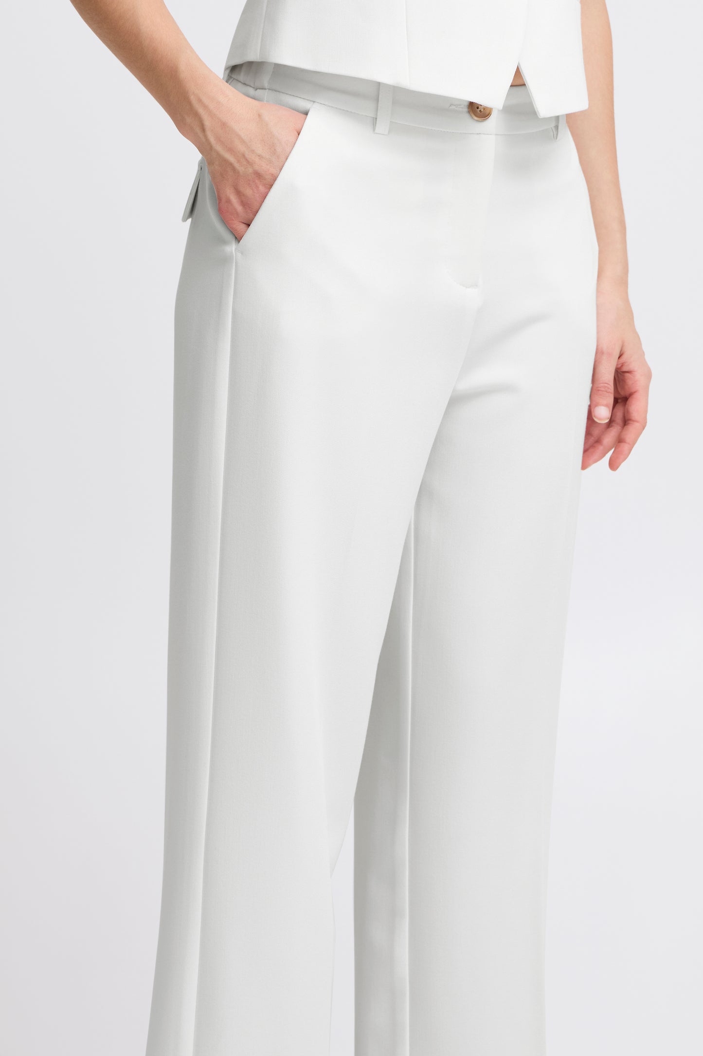 B Young Bydeceri Cuff Pants | Marshmallow