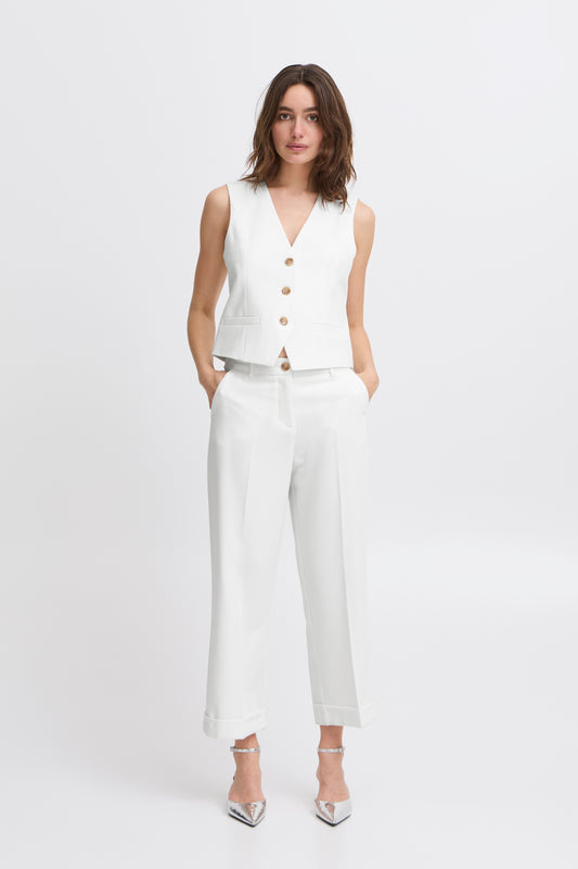 B Young Bydeceri Cuff Pants | Marshmallow