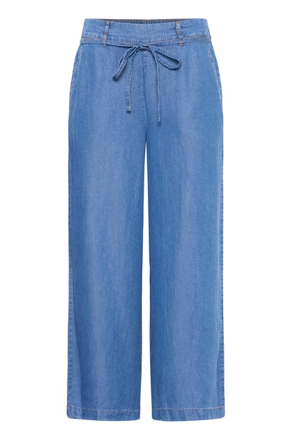 B Young Bykosmo Crop Pants | Mid Blue Wash