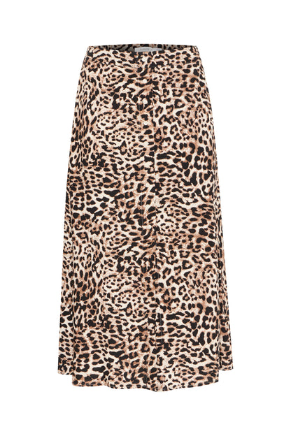 B Young Bymmjoella Midi Skirt | Birch Leopard