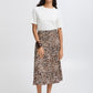 B Young Bymmjoella Midi Skirt | Birch Leopard