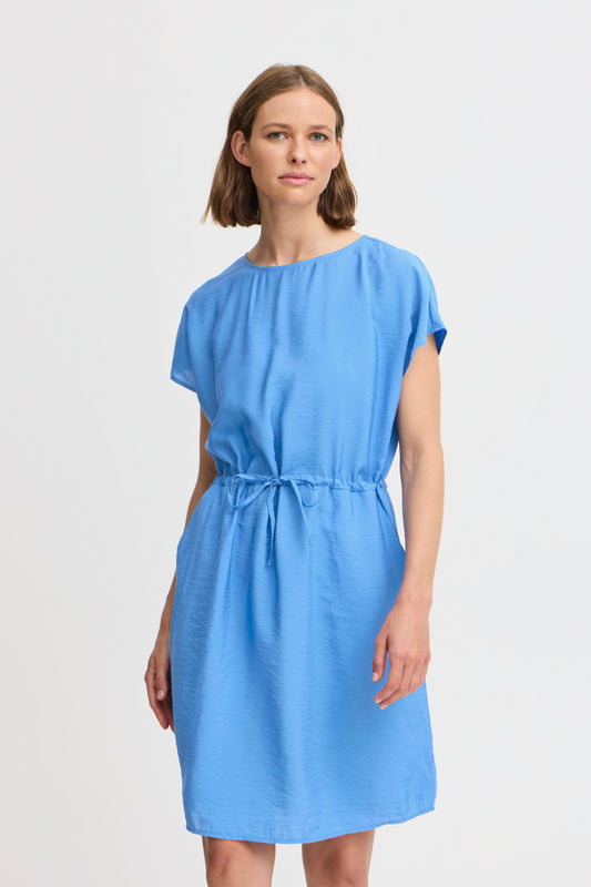 B Young Bymmhailey Round Neck Dress | Palace Blue