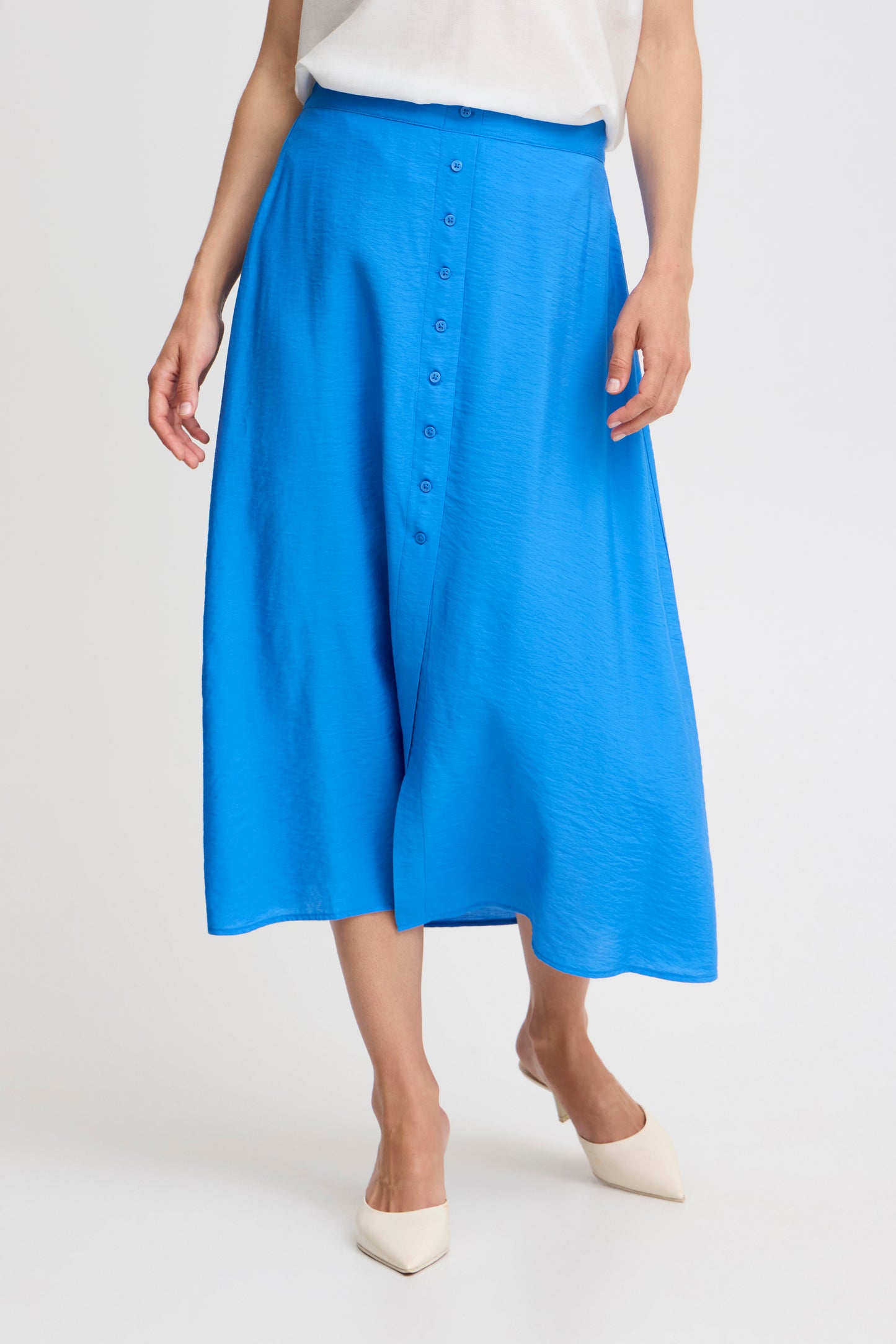 B Young Bymmhailey Midi Skirt | Palace Blue