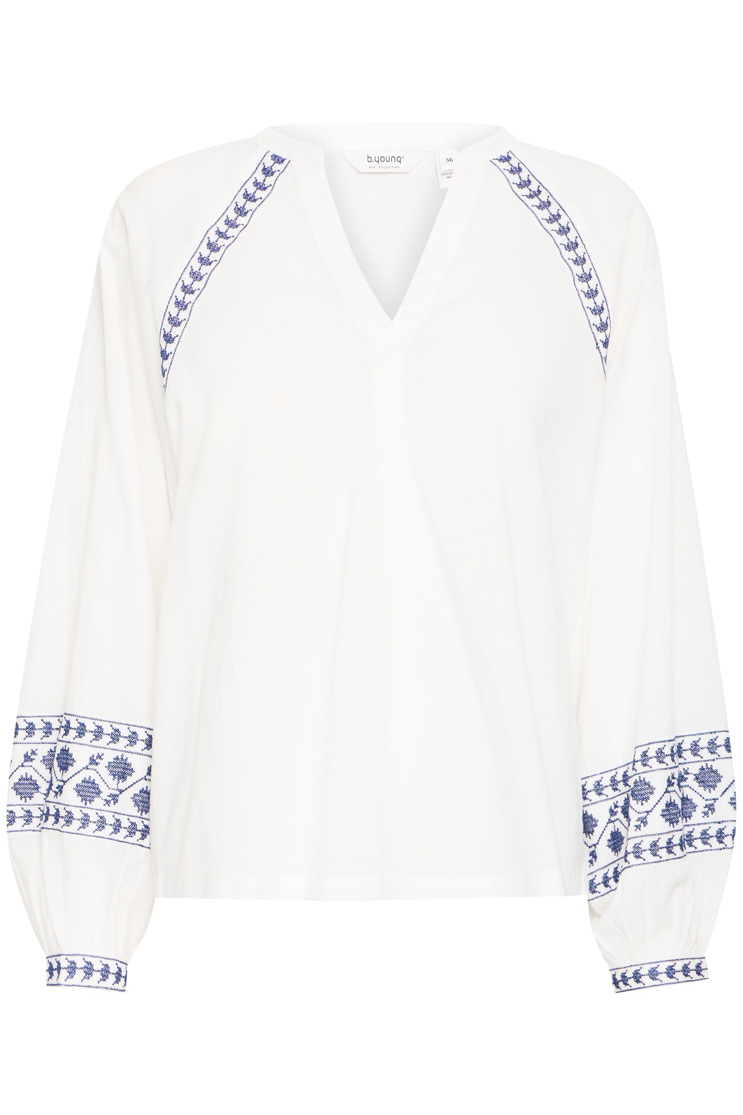 B Young Byjiya Embroidered Blouse | Marshmallow Mix