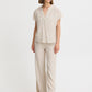 B Young V-Neck Blouse | Humus Stripe Mix