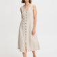 B Young Byfalakka Button Dress | Humus Stripe Mix