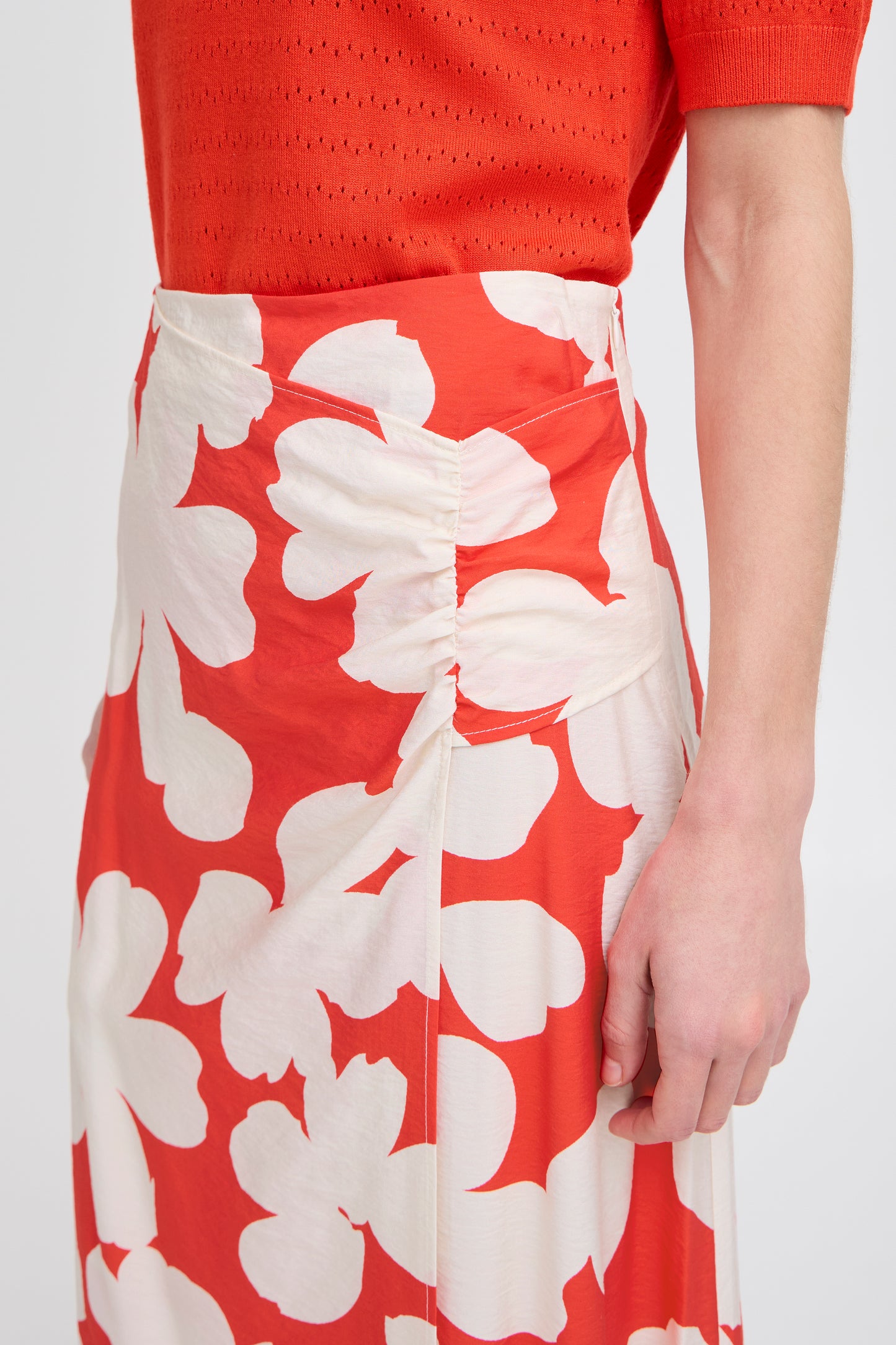 B Young Byibine Skirt | Flame Flower Mix
