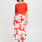 B Young Byibine Skirt | Flame Flower Mix