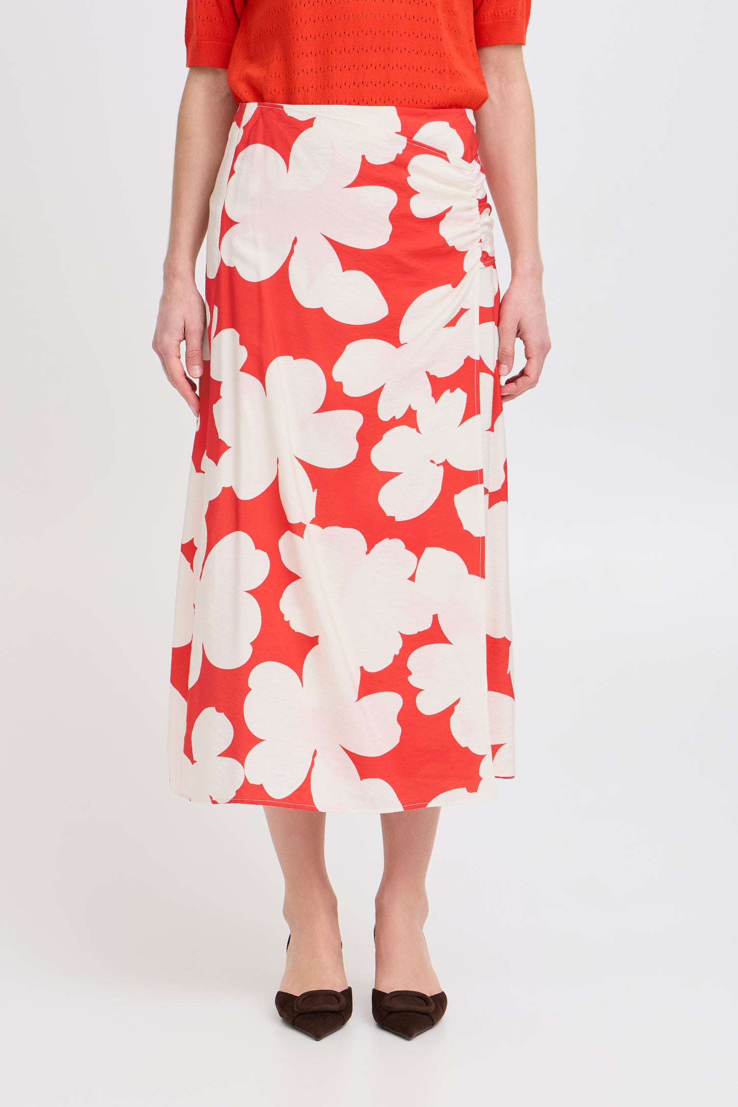 B Young Byibine Skirt | Flame Flower Mix