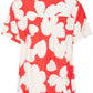 B Young Byibine Short Sleeve Shirt | Flame Flower Mix