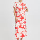 B Young Byibine Short Sleeve Shirt | Flame Flower Mix