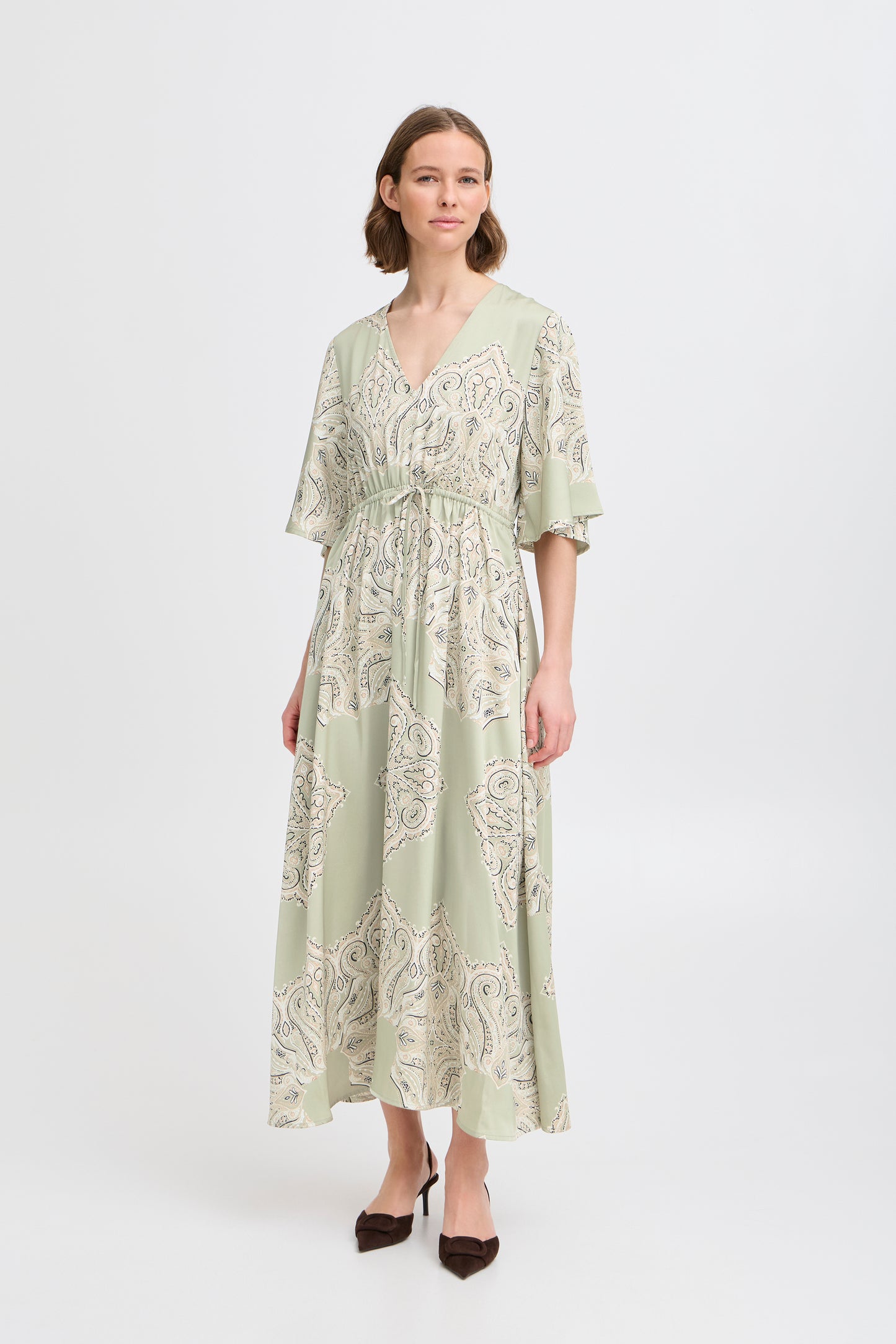 B Young Byjannike Dress | Tea Paisley Mix
