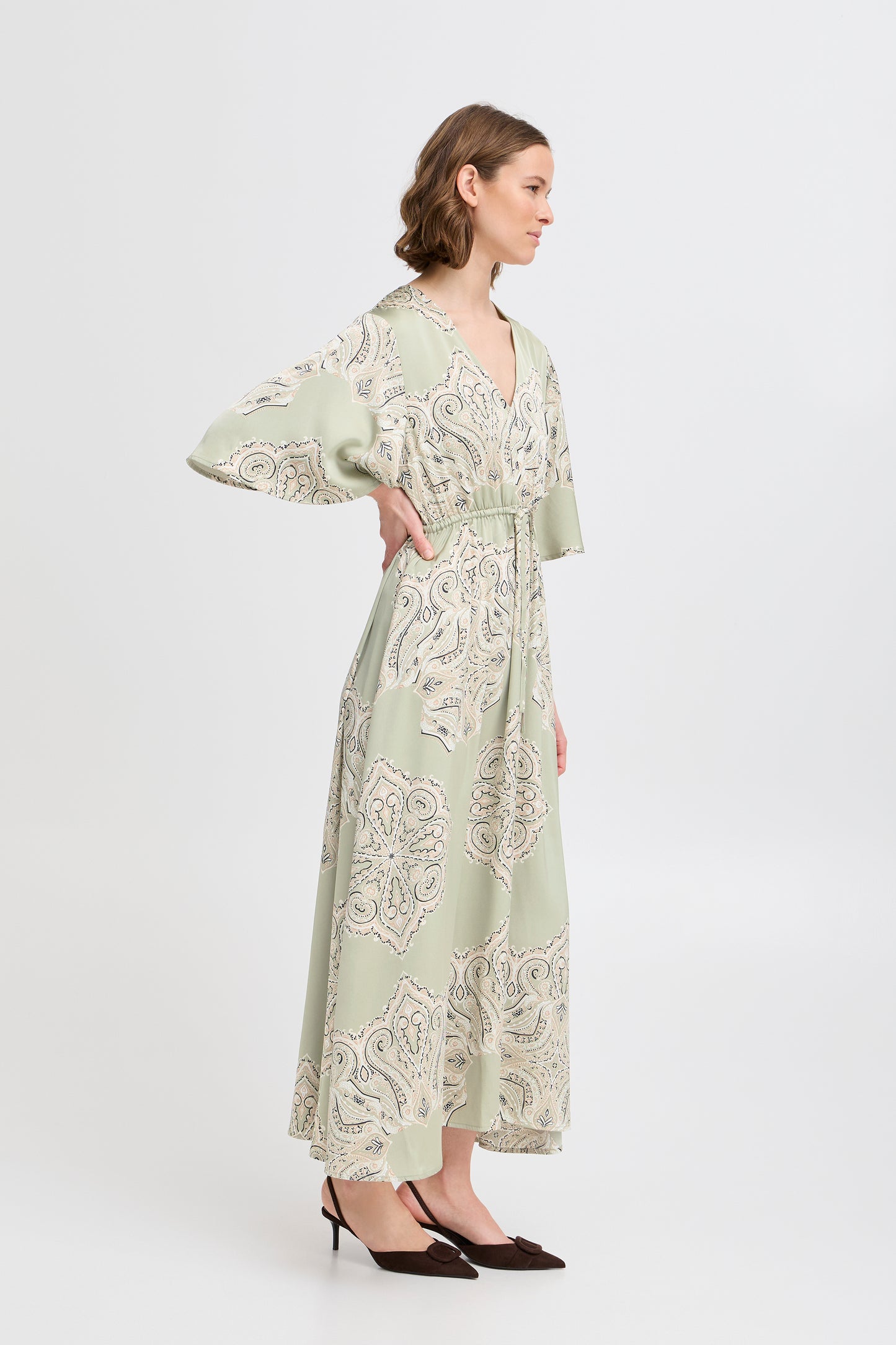 B Young Byjannike Dress | Tea Paisley Mix