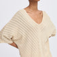 B Young Bymobbe V-Neck Jumper | Frosted Almond