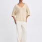 B Young Bymobbe V-Neck Jumper | Frosted Almond