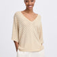 B Young Bymobbe V-Neck Jumper | Frosted Almond
