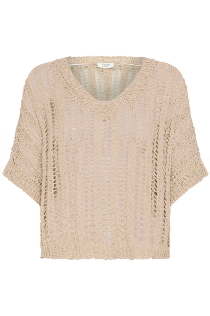 B Young Bymarax V-Neck Jumper | Humus