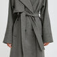 Bycilia Trenchcoat | Mid Grey Melange