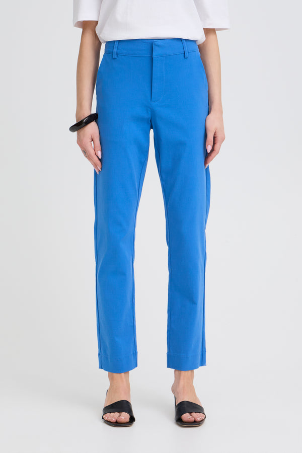 B Young Dixi Straight Trousers | Nebulas Blue