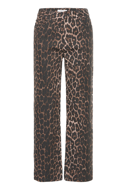 B Young ByKenna Jeans | Denim Leopard Mix