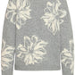 B Young Byomea Flower Jumper | Mid Grey Melange