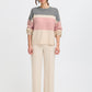 B Young Byomea Round Neck Jumper | Pale Mauve Mix