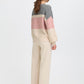B Young Byomea Round Neck Jumper | Pale Mauve Mix