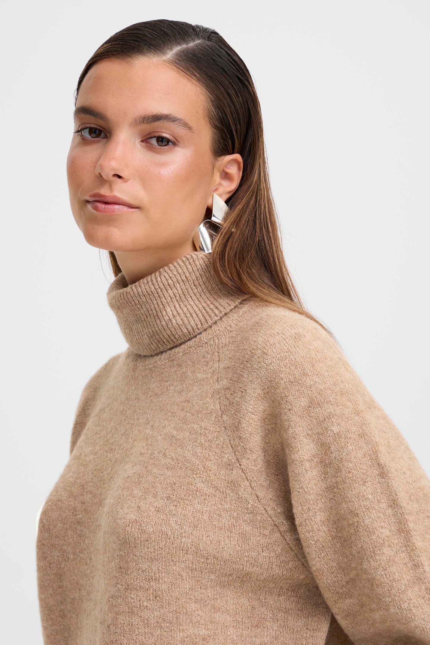 B Young Monna Rollneck | Walnut Melange