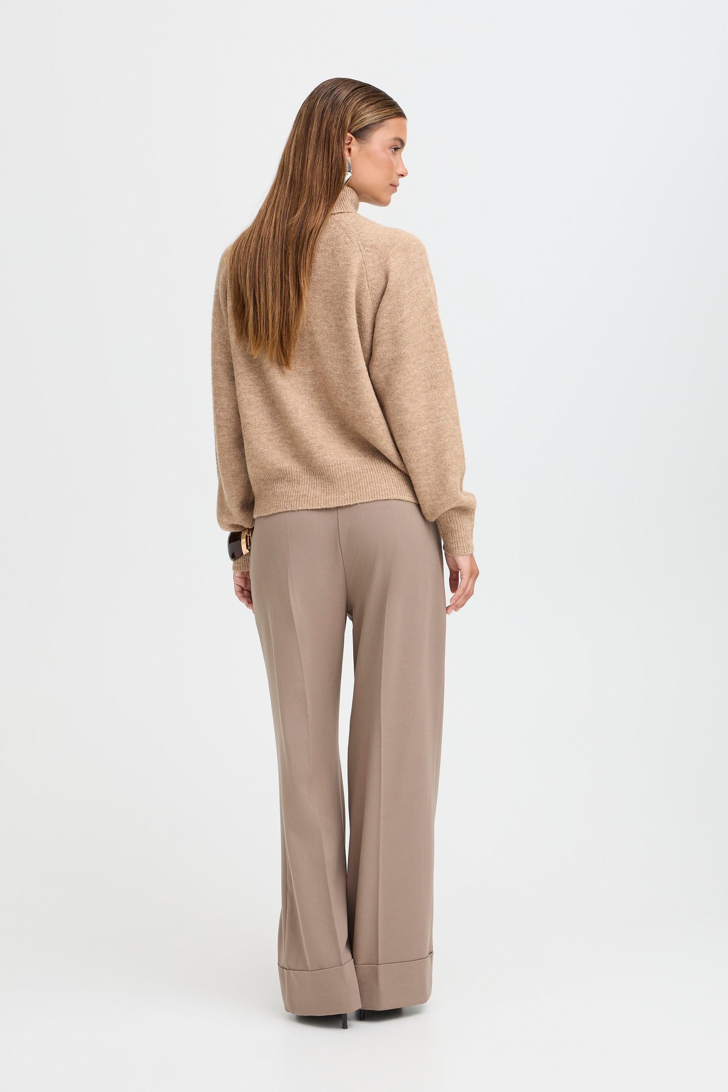 B Young Monna Rollneck | Walnut Melange