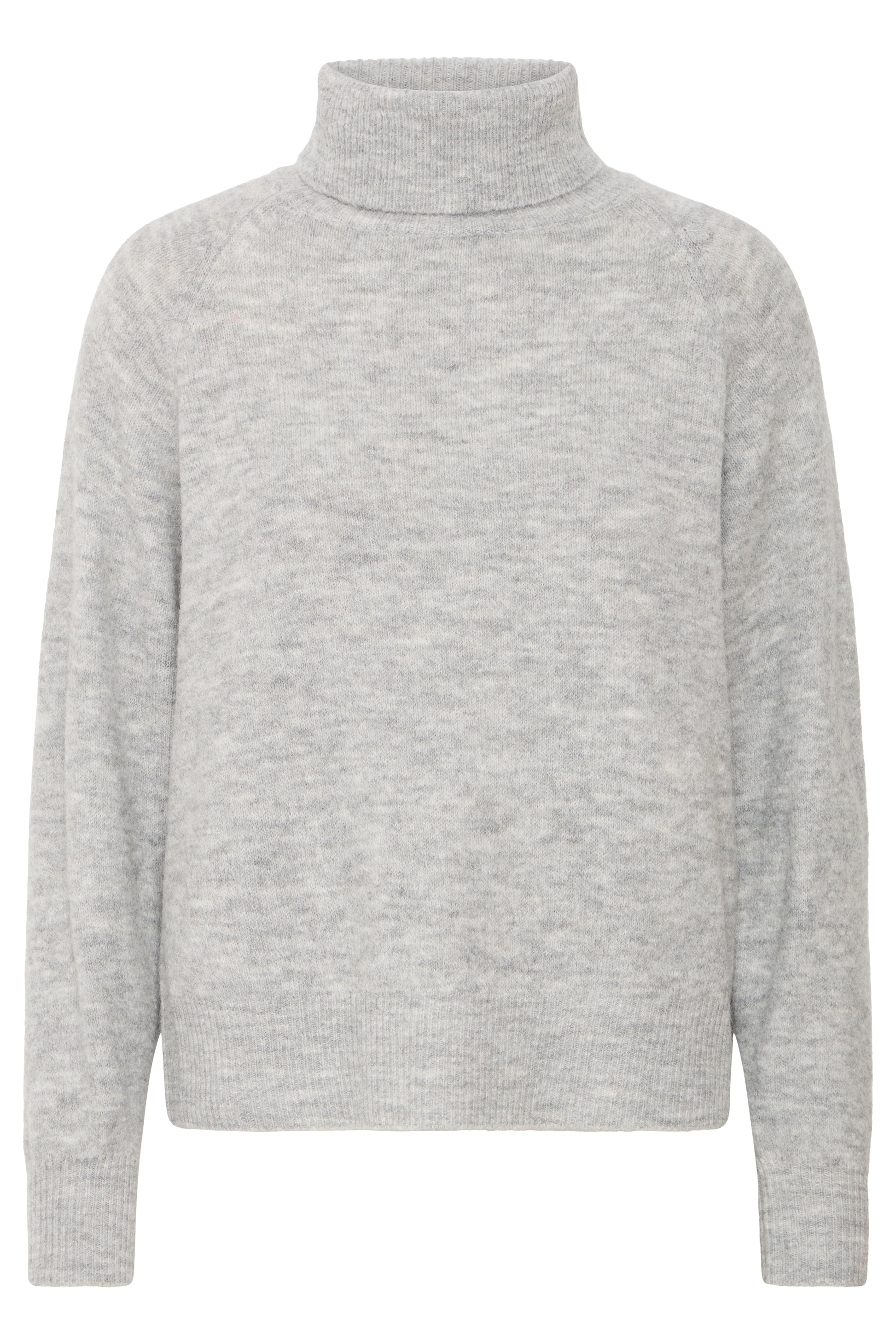 B Young ByMonna Rollneck | Mid Grey Melange