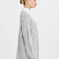 B Young Bymillers Cardigan | Mid Grey Melange
