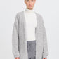 B Young Bymillers Cardigan | Mid Grey Melange